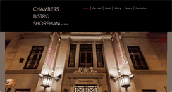 Desktop Screenshot of chambersbistro.co.uk